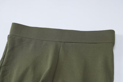 Ribbed Flare Pants Set - MORCLEY