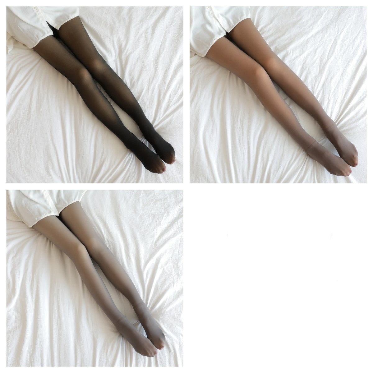 Fake Translucent Plus Size Leggings Fleece Lined Tights Fall And Winter Warm Fleece Pantyhose Women Fleece Lined Pantyhose Thermal Winter Tights - MORCLEY