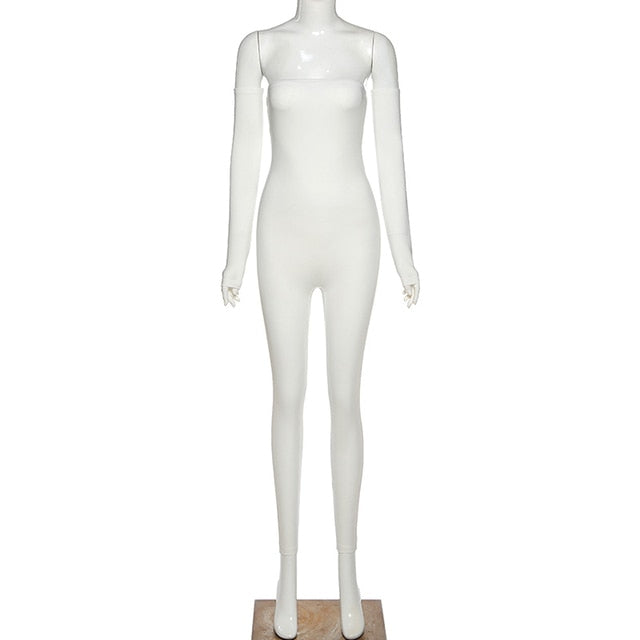 Schulterfreie Bodycon Strampler - MORCLEY
