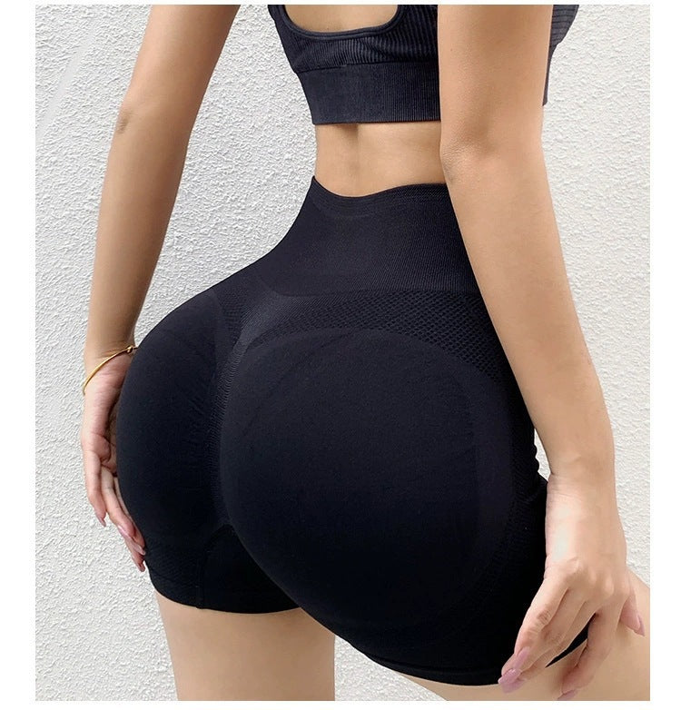 Fitness Yoga Shorts Pants Butt Lifting Seamless Leggings Women Gym - MORCLEY