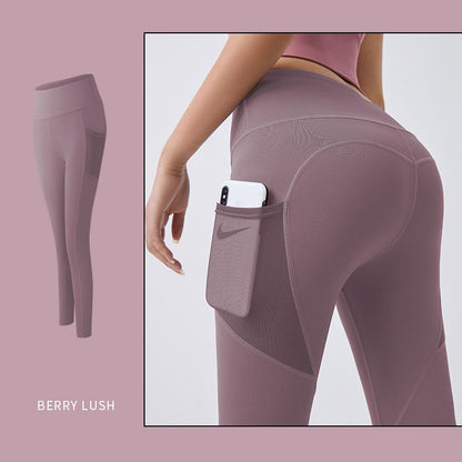 Yoga Pants Women With Pocket Leggings Sport Girl Gym Leggings Women Tummy Control Jogging Tights Female Fitness Pants - MORCLEY