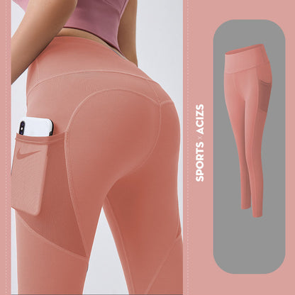 Yoga Pants Women With Pocket Leggings Sport Girl Gym Leggings Women Tummy Control Jogging Tights Female Fitness Pants - MORCLEY