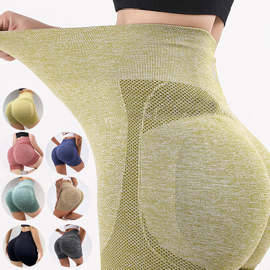 Fitness Yoga Shorts Pants Butt Lifting Seamless Leggings Women Gym - MORCLEY