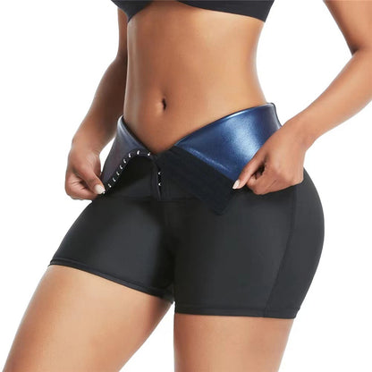 Slimming Pants Waist Trainer Shapewear Tummy Hot Thermo Sweat Leggings Fitness Workout Sweat Sauna Pants Body Shaper - MORCLEY