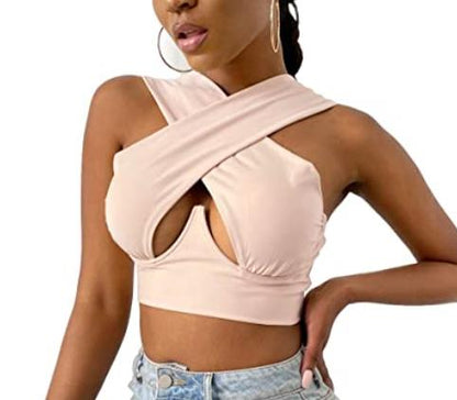 Women's Criss Cross Tank Tops - MORCLEY