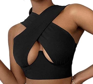 Women's Criss Cross Tank Tops - MORCLEY