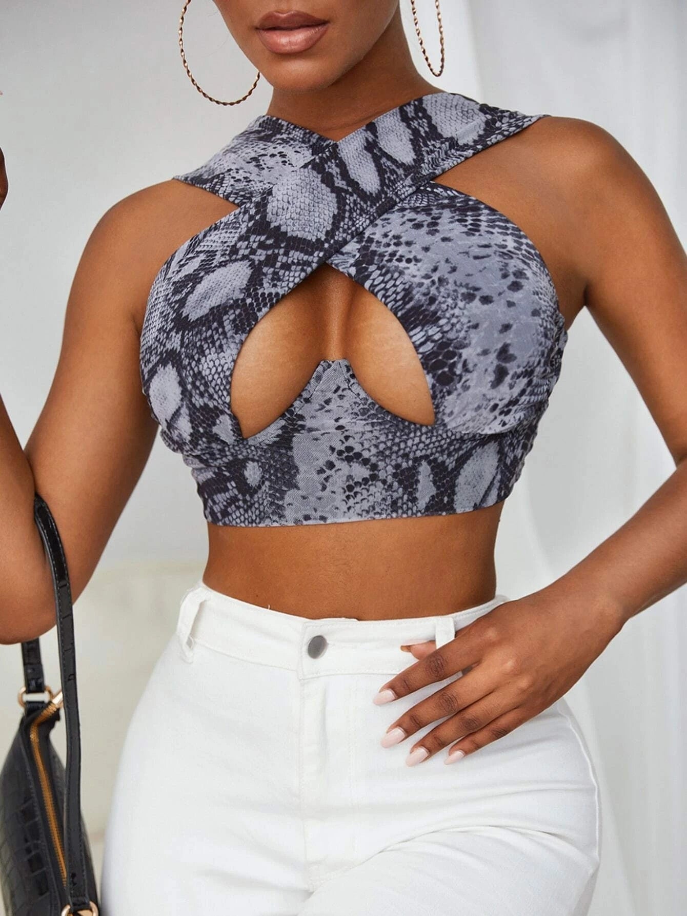 Women's Criss Cross Tank Tops - MORCLEY