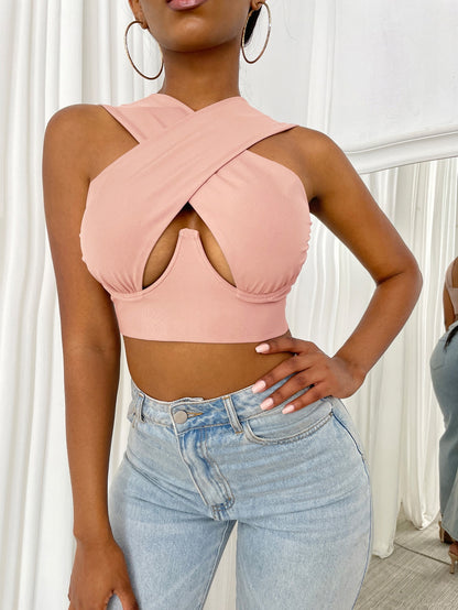 Women's Criss Cross Tank Tops - MORCLEY
