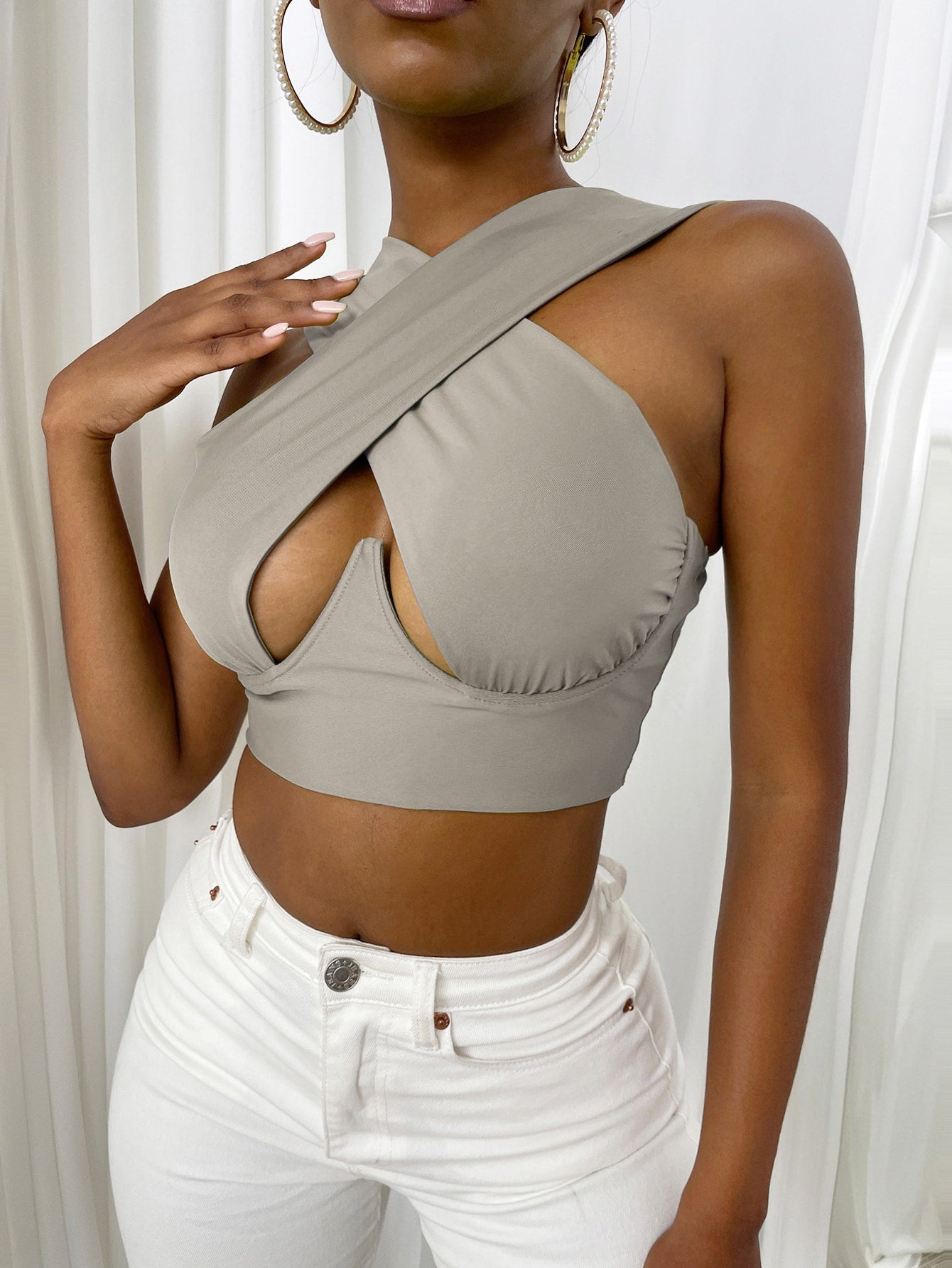 Women's Criss Cross Tank Tops - MORCLEY