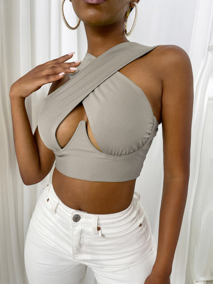 Women's Criss Cross Tank Tops - MORCLEY
