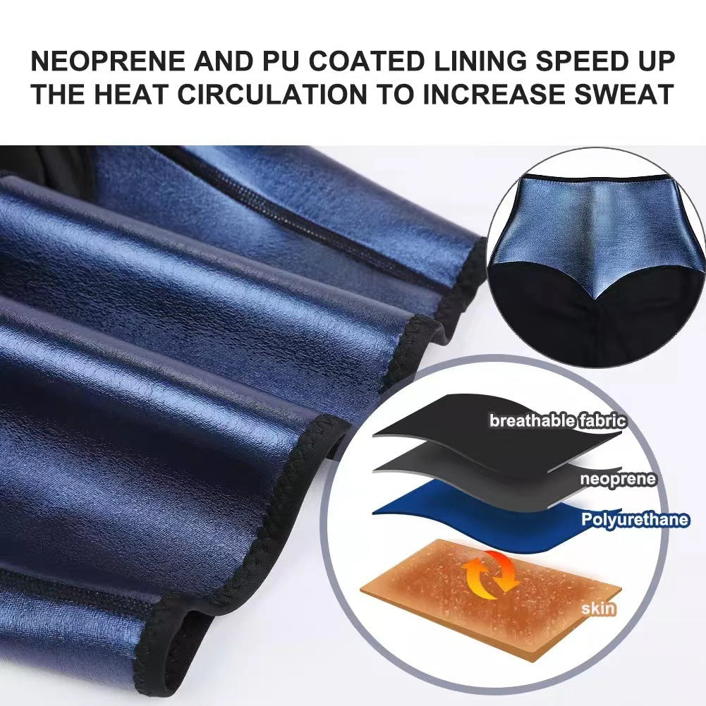 Slimming Pants Waist Trainer Shapewear Tummy Hot Thermo Sweat Leggings Fitness Workout Sweat Sauna Pants Body Shaper - MORCLEY