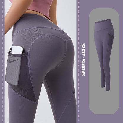 Yoga Pants Women With Pocket Leggings Sport Girl Gym Leggings Women Tummy Control Jogging Tights Female Fitness Pants - MORCLEY