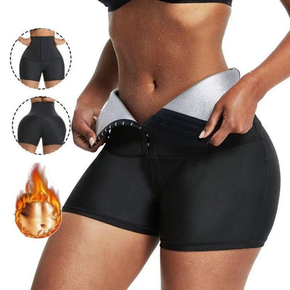 Slimming Pants Waist Trainer Shapewear Tummy Hot Thermo Sweat Leggings Fitness Workout Sweat Sauna Pants Body Shaper - MORCLEY
