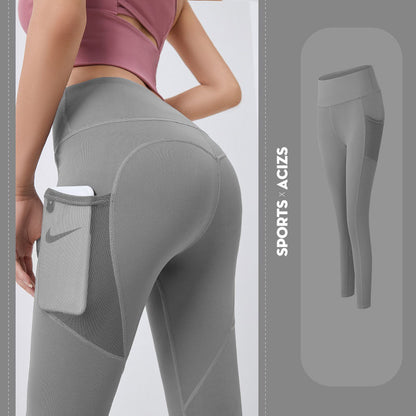 Yoga Pants Women With Pocket Leggings Sport Girl Gym Leggings Women Tummy Control Jogging Tights Female Fitness Pants - MORCLEY
