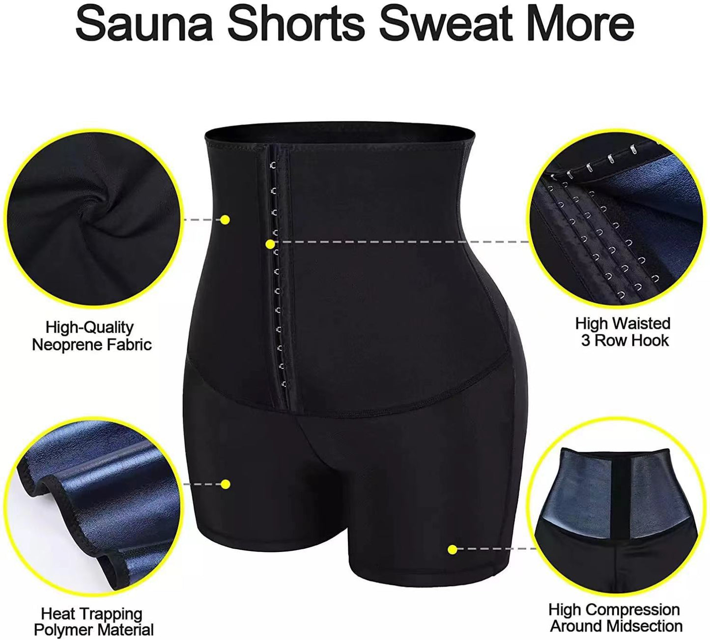 Slimming Pants Waist Trainer Shapewear Tummy Hot Thermo Sweat Leggings Fitness Workout Sweat Sauna Pants Body Shaper - MORCLEY