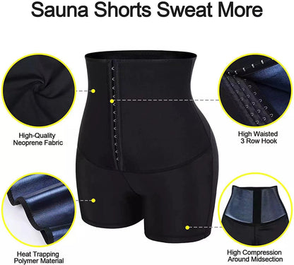 Slimming Pants Waist Trainer Shapewear Tummy Hot Thermo Sweat Leggings Fitness Workout Sweat Sauna Pants Body Shaper - MORCLEY